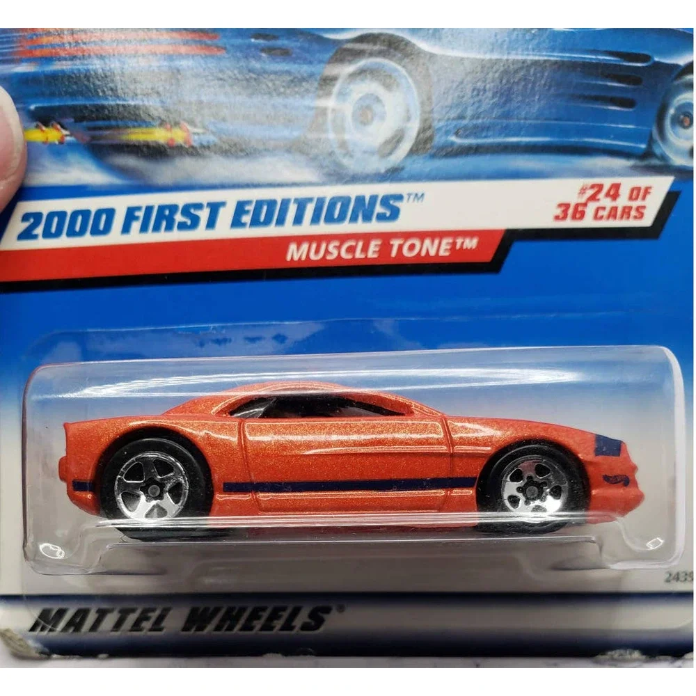 Hot Wheels 2000 First Editions Muscle Tone Orange With Chrome 5 Spoke Wheels